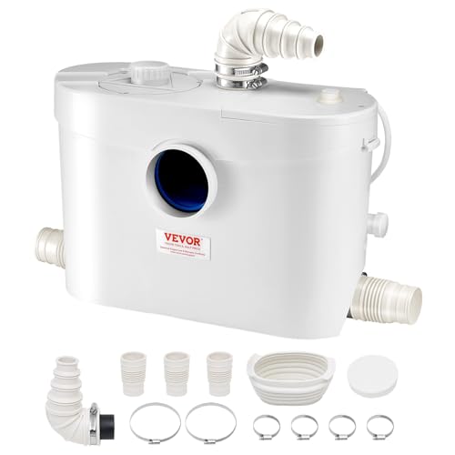 VEVOR Pompe de Macération, 900 W, Pompe Macérateur Sanitaire