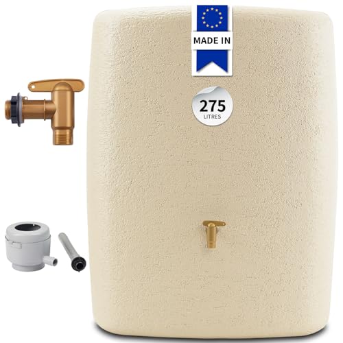 4rain Terra Kit Récupérateur d'Eau de Pluie 275L Sable