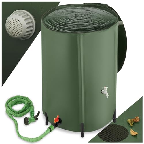 tectake® Récupérateur Eau de Pluie Pliable Réservoir deau Cu