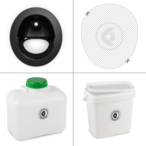 Kildwick FreeLoo M Kit WC à Compost sans boîtier Noir Classi