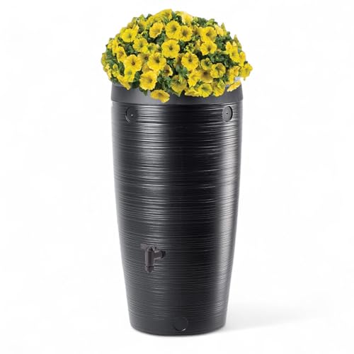 MELTOM Récupérateur deau de Pluie 240 L 2-en-1 avec Coupe à 