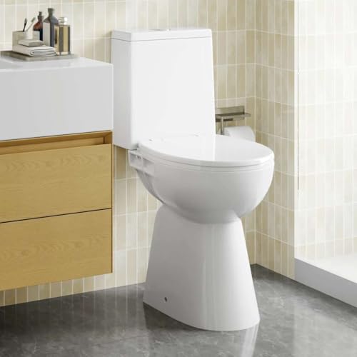 Lumanois Toilette sans Rebord 7 cm Hauteur supplémentaire Ab