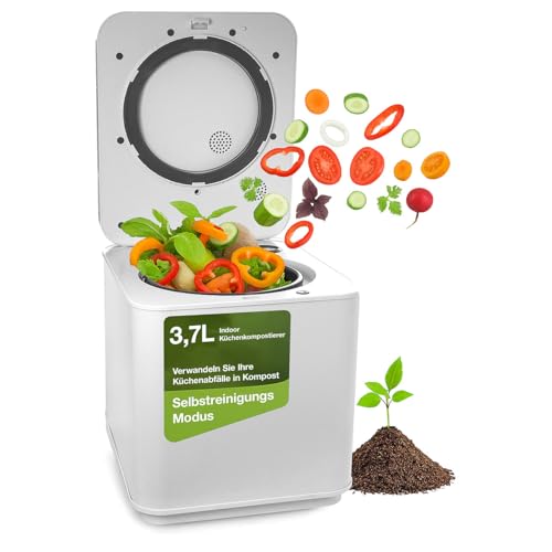 Composteur électrique de cuisine 3,7 L avec filtre à charbon