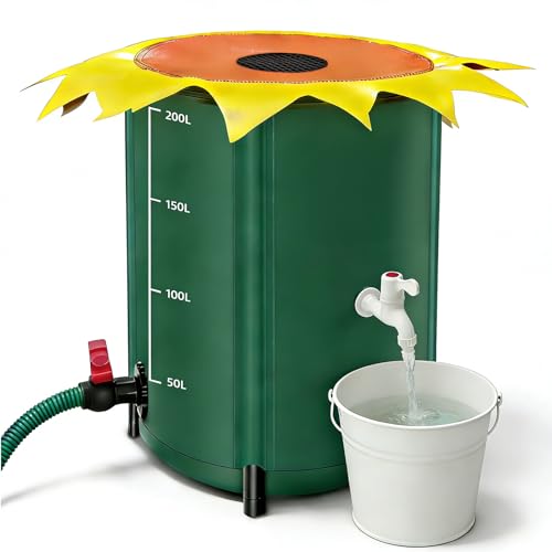 Citerne de pluie pliable 200 litres, en forme de fleur, rése