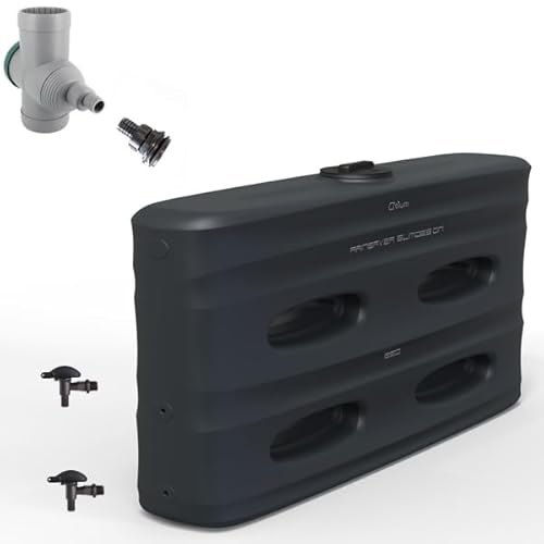 Récupérateur réservoirs deau de Pluie 850L, Anthracite, Slim