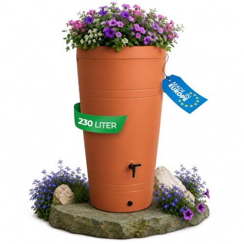 YourCasa Récipient pour Eau de Pluie en Plastique, 230 l, De
